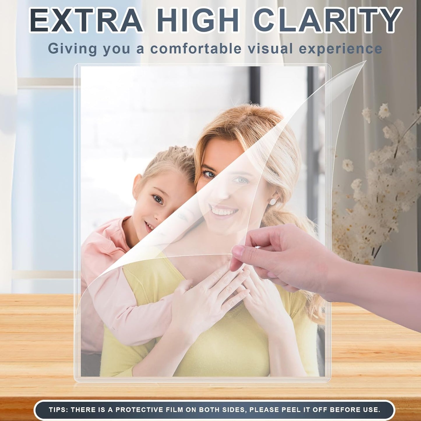 5PCS 11" x 14" Rigid Print Protectors Hard Plastic Sheet Page Protectors Heavy Duty Top Loading Menu Covers Poster Sleeves Clear Plastic Paper Sleeves for Magazine Prints Photo Document