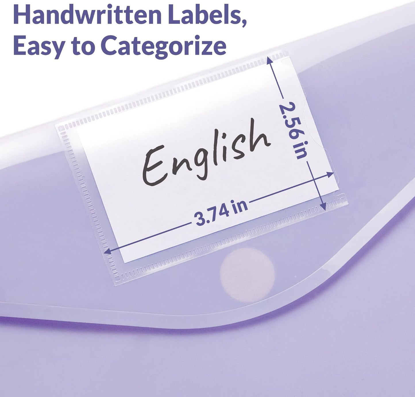 SUNEE 24 Pack Plastic Envelopes, Folders for Document for A4 Letter Size, Poly File Folders with Label Pockets for School Home Office Organizer Work Supplies, 6 Colors