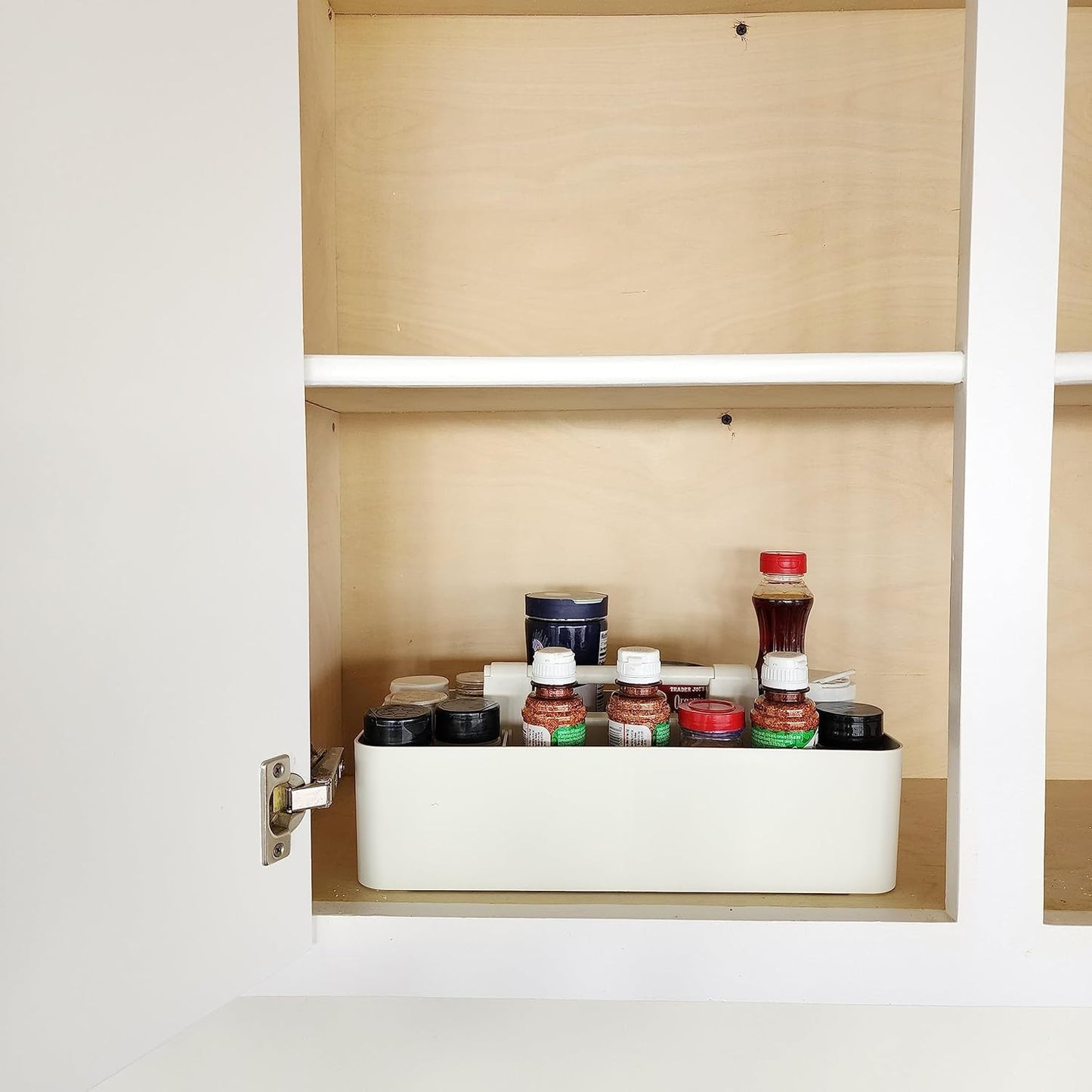 Portable Caddy Organizer - Stackable Plastic Caddy with Handle | Desk, Makeup, Dorm Caddy, Classroom Art Organizers (Made In Usa) (Black/Pink/Gray/Ivory), OGMIX-4PACK