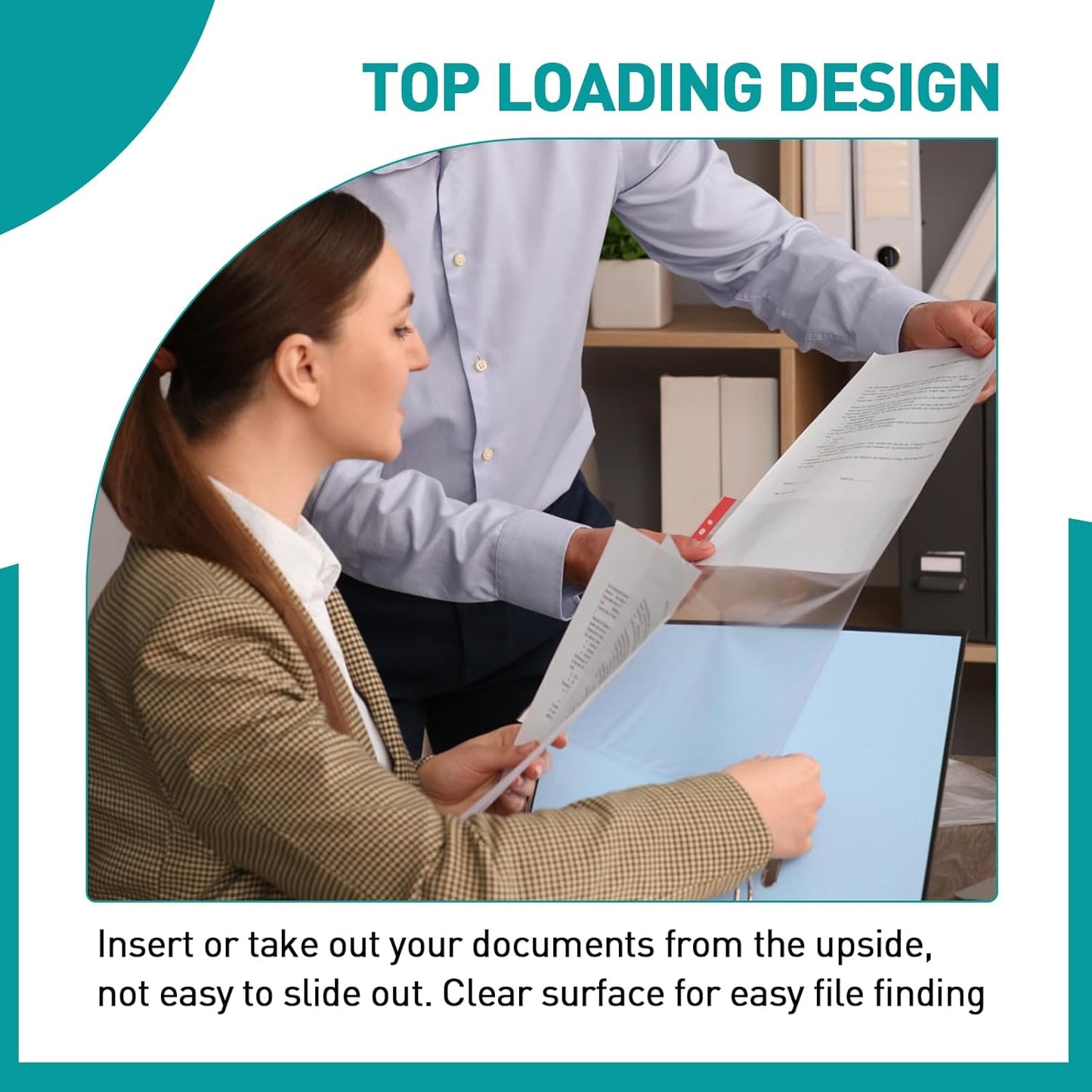 Sheet Protectors, PANDRI 400 Pack Color Heavy Duty Plastic Page Protectors Sheet Reinforced 11-Hole Fit for 3 Ring Binder Fits Standard 8.5 x 11 Paper, 9.25 x 11.25 Top Loaded, Excluding Acid