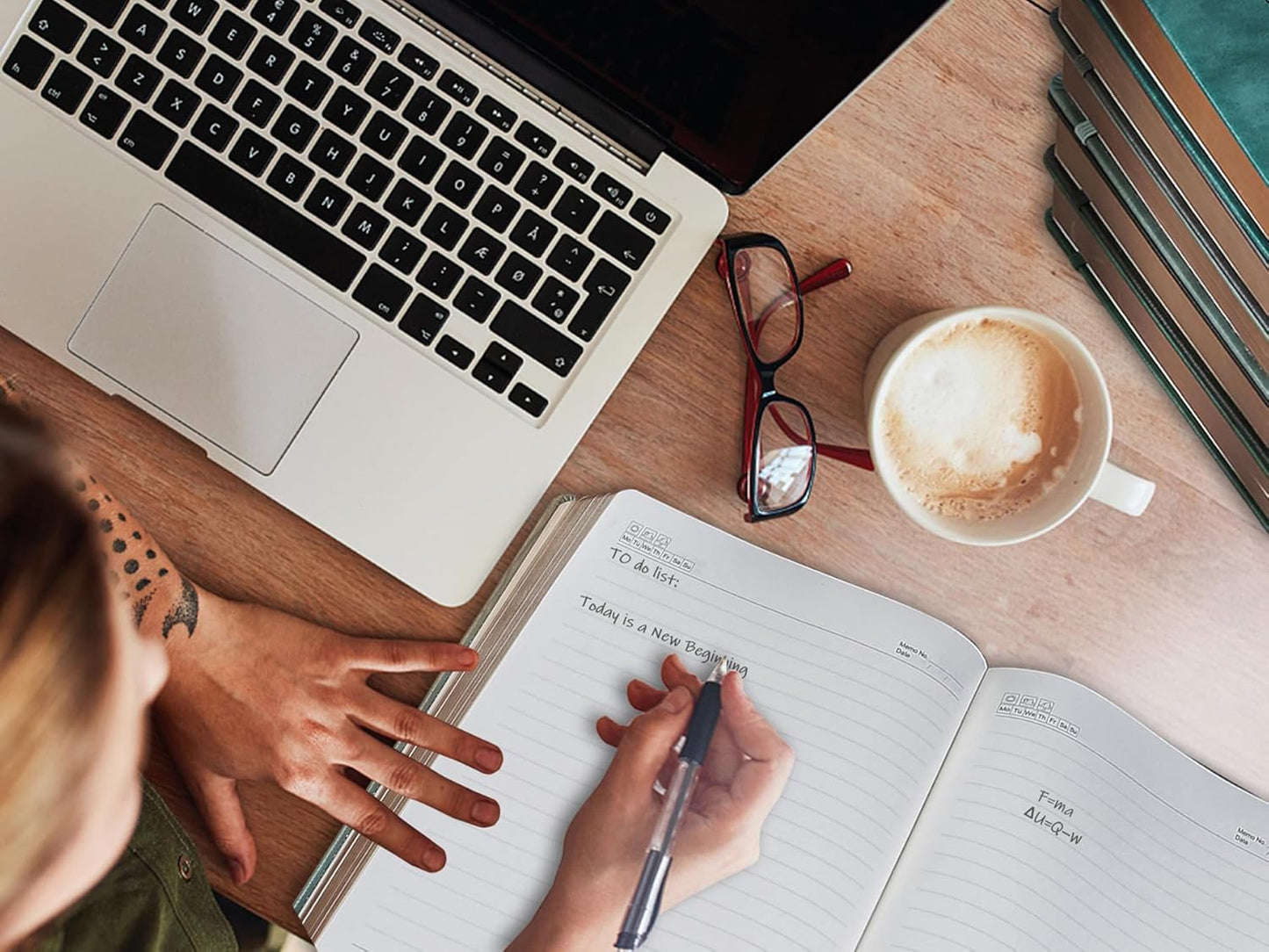 ZXHQ 360 Pages Thick Lined A5 Journaling Notebook, Hardcover Journal for Women Men Writing Notebook, Fine Inner Pocket, Tree of Life Design, 100Gsm Paper - Dark Green