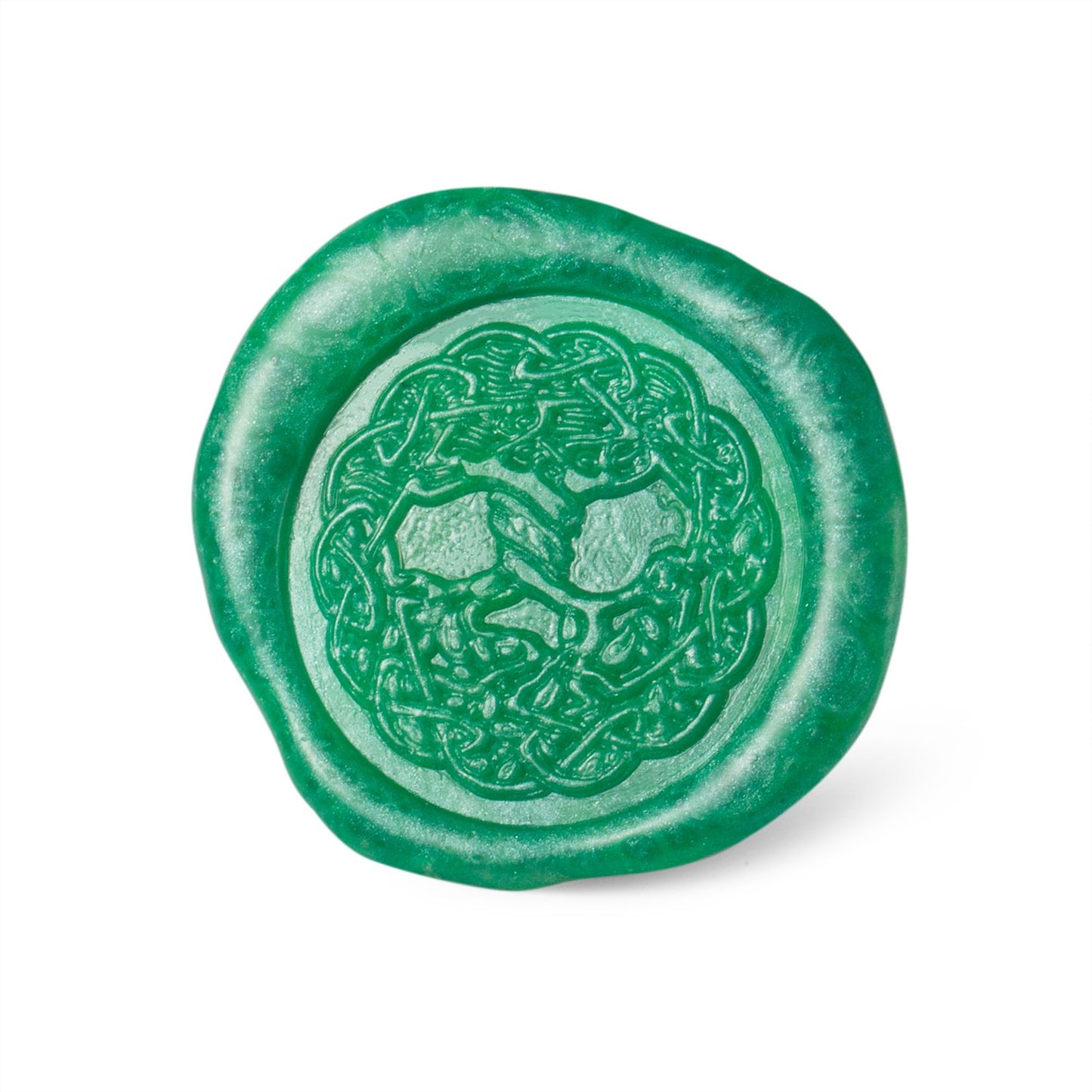 Mceal Wax Seal Stamp, Brass Head with Rosewood Handle, 1.2"(30mm) Dia (Tree of Life)