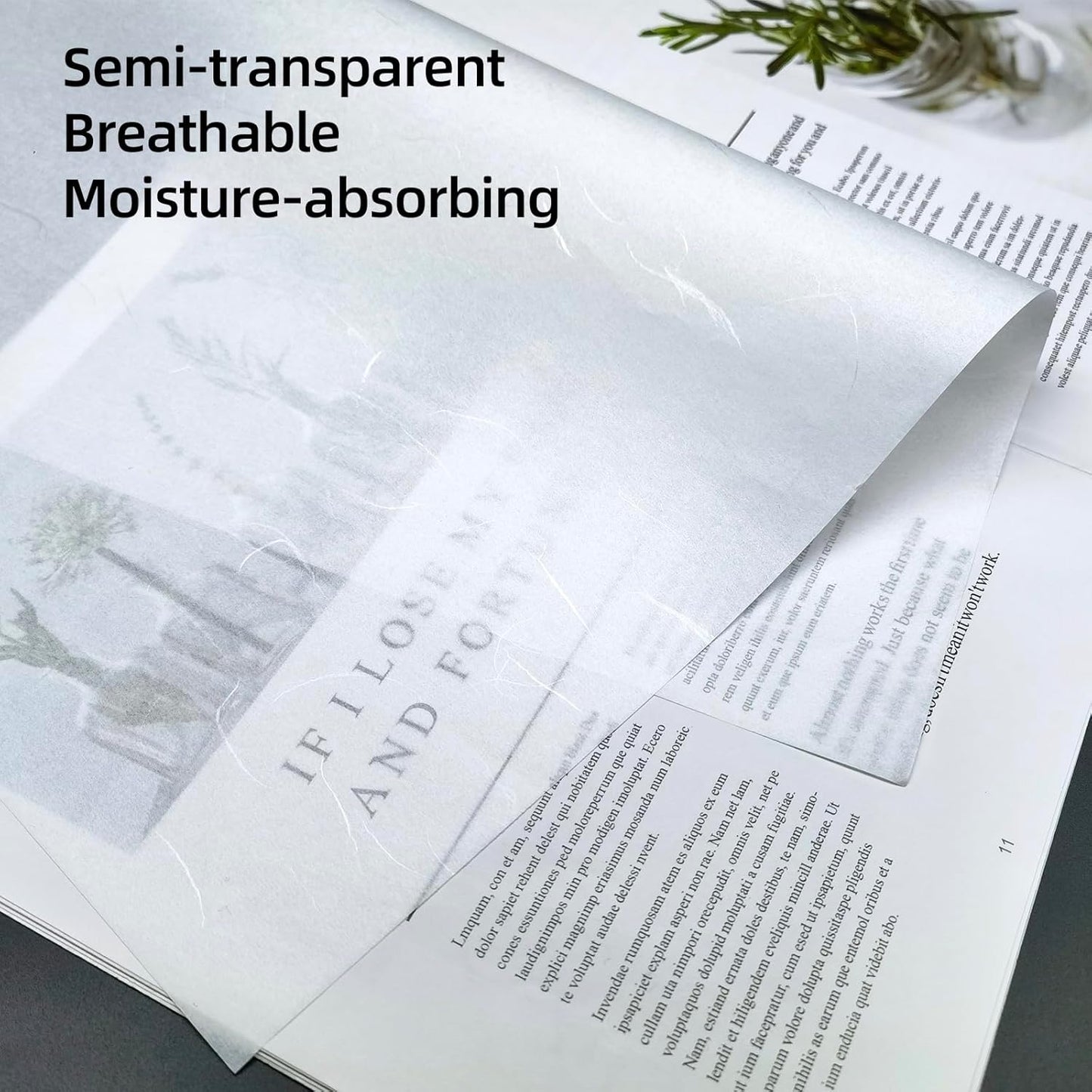 MLNSUNNY 50 Sheets 15.75"x15.75" Silver Thread Artist Textured Paperr for Mixed Media Art,Suitable for Gelli Plate Printing,Printmaking,Collage,Cyanotype Painting,Origami and Gift Wrappin