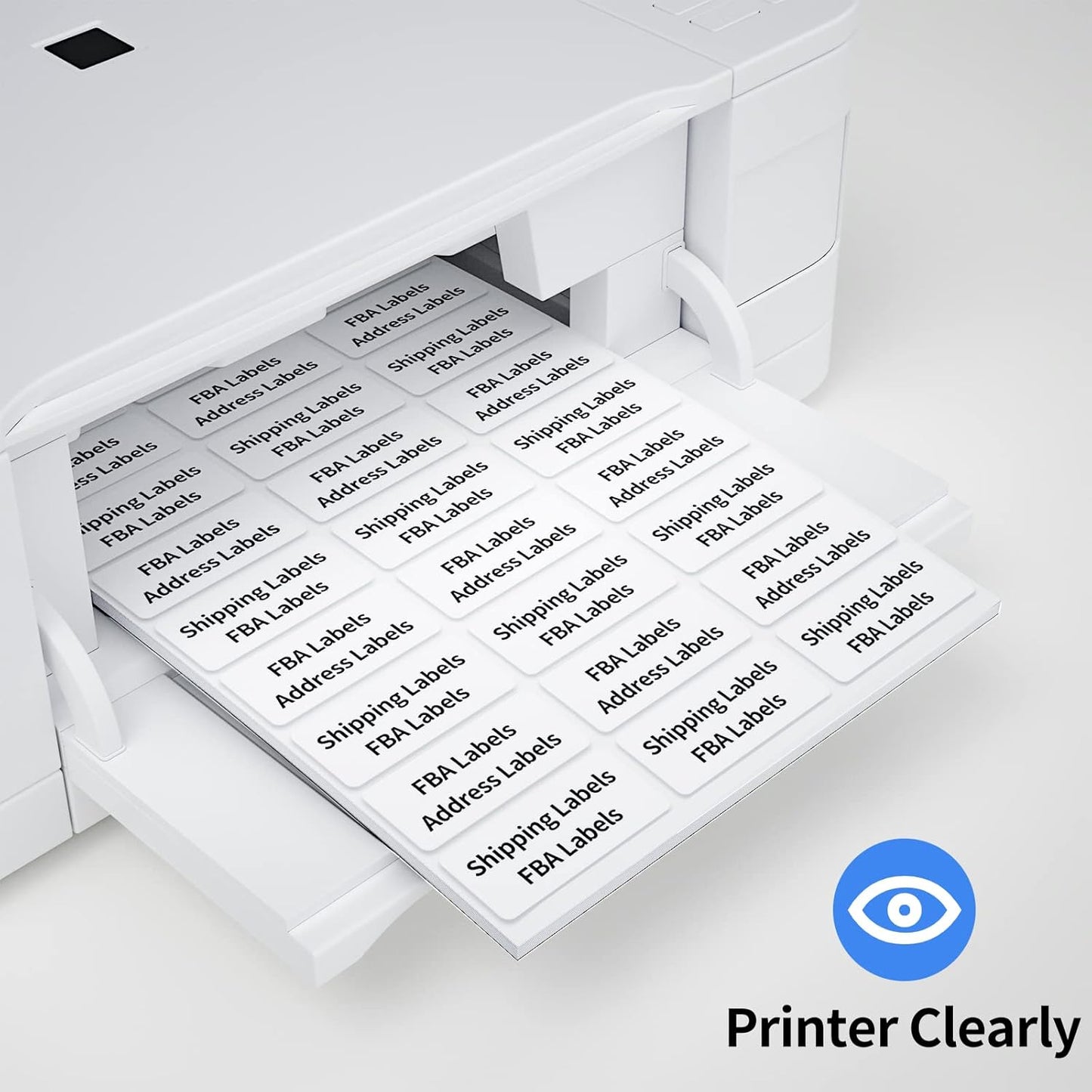 1" x2-5/8 Shipping Address Labels, Blank Mailing Labels, 30-UP White Self-Adhesive Name Tag Stickers for Inkjet and Laser Printer [100 Sheet 3000 Labels]