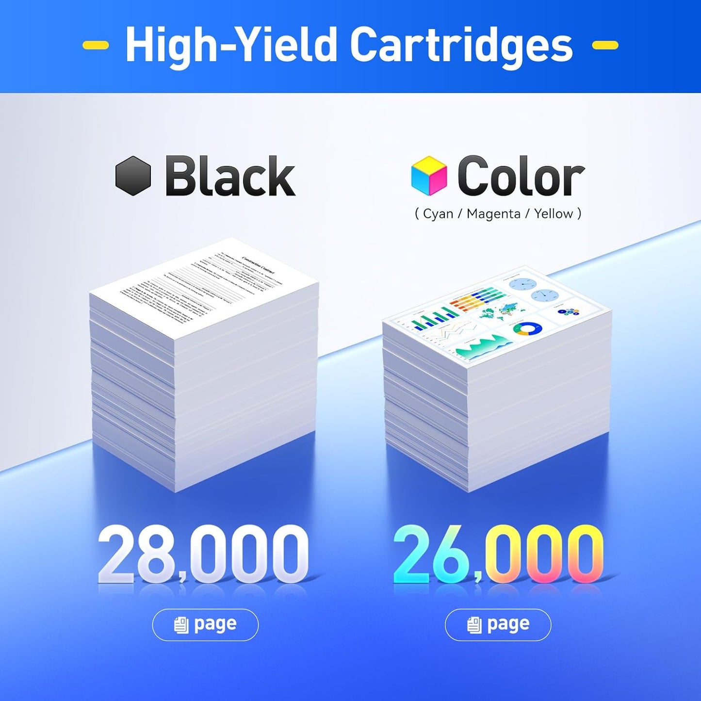 TN324 Toner Cartridges High Yield Replacement for TN324K TN324C TN324M TN324Y Compatible with Konica Minolta bizhub C258 C308 C368 Printer Copier Ink A8DA130 A8DA430 A8DA330 A8DA230 Black Color 4-Pack