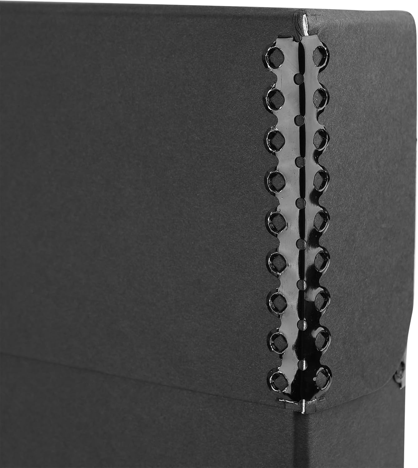 Lineco Archival Document Storage Box with Metal Edge, Acid-Free Black Boxboard, Organize and Store Files, Prints, Photos, Legal-Sized Case 15.5" x 10.5" x 2.5" Wide