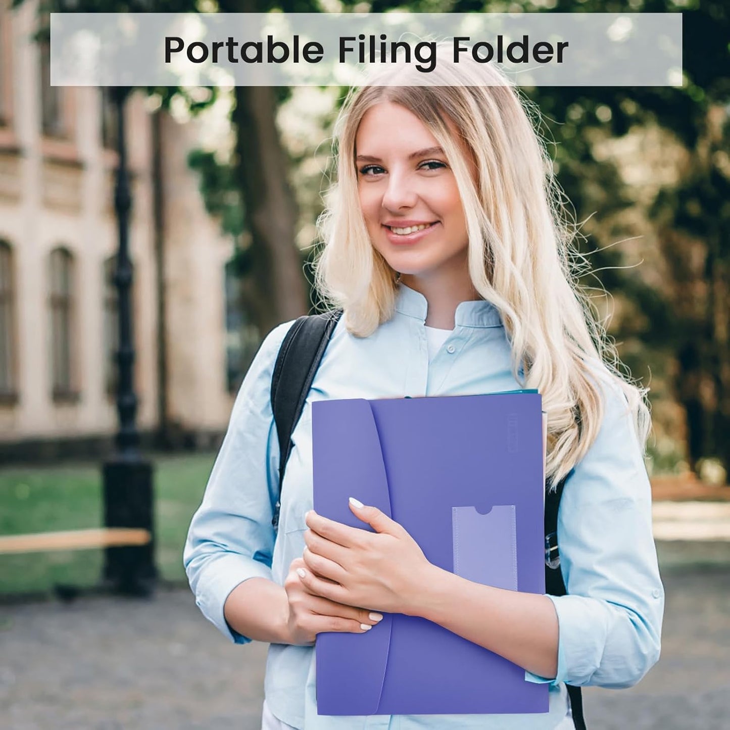 6 Pack Accordion File Organizer Expanding File Folder with 13-Pockets, A4 Letter Size Paper Document Receipt Holder for School Office Supplies