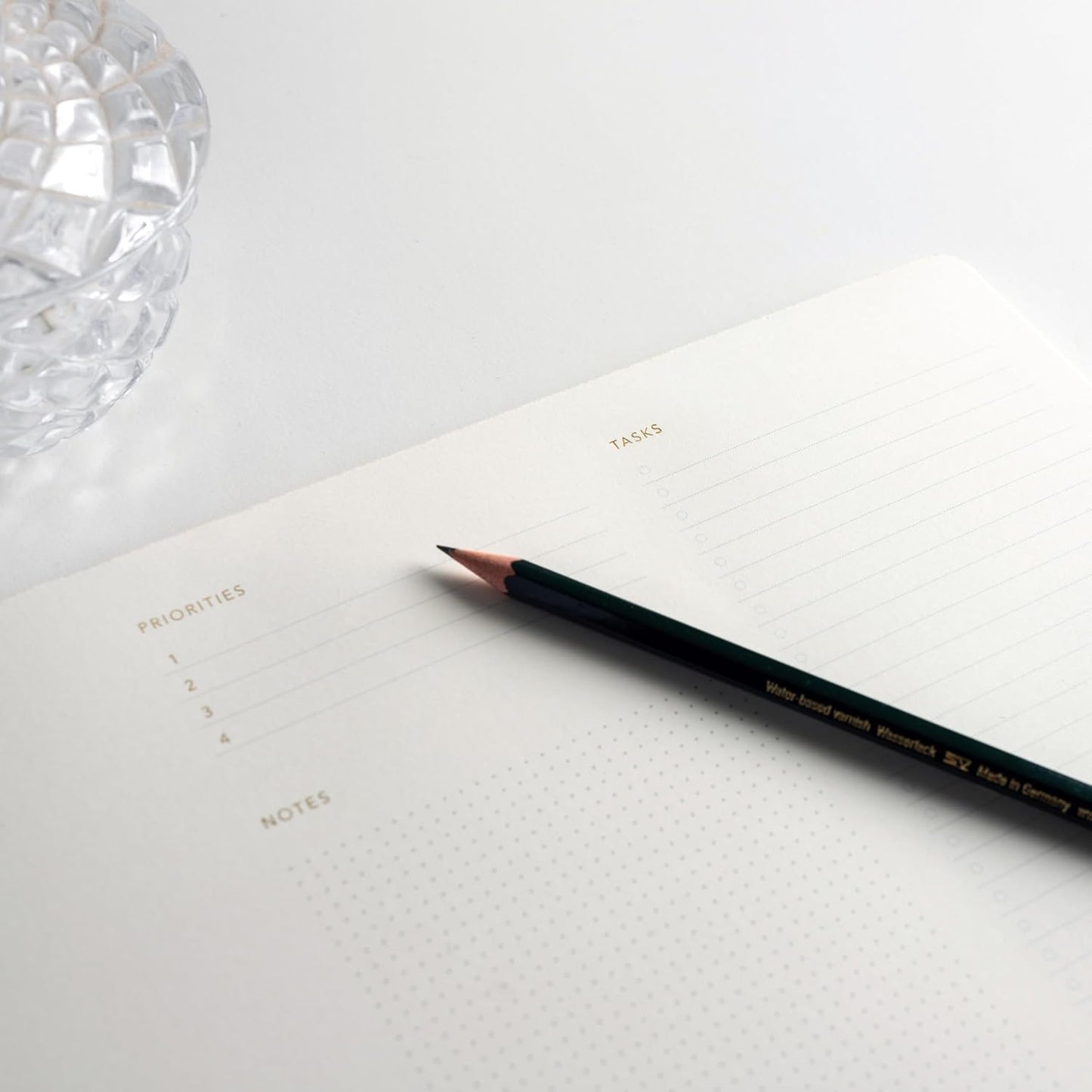 Elegant To Do List Notepad with Mouse Pad Feature, 11.22" x 7.87", 50 Tear-Off Sheets, Gold Foiled, Daily Planning, Eco-friendly To Do List Planner, FSC™ Certified To Do List Notebook for Work