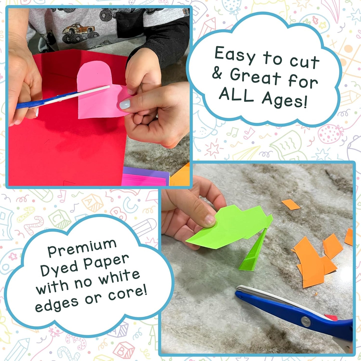 Hygloss Red Bright Colored Cardstock - 8.5x11-Inch, 90 Sheets, 65 lb/ 176 gsm, Fade-Resistant, Acid-Free Color Card Stock Paper