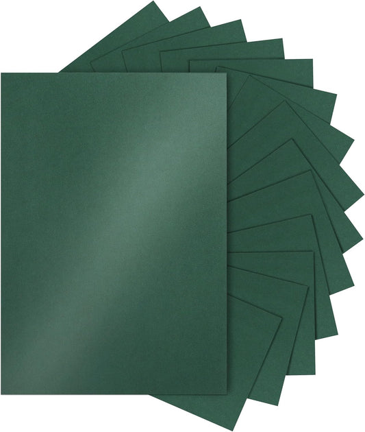28 Sheets Christmas Green Shimmer Cardstock 8.5 x 11 Craft Paper, 92lb Premium Paper Card Stock for DIY Cards Making, Anniversaries, Wedding Invitations, Greeting Cards