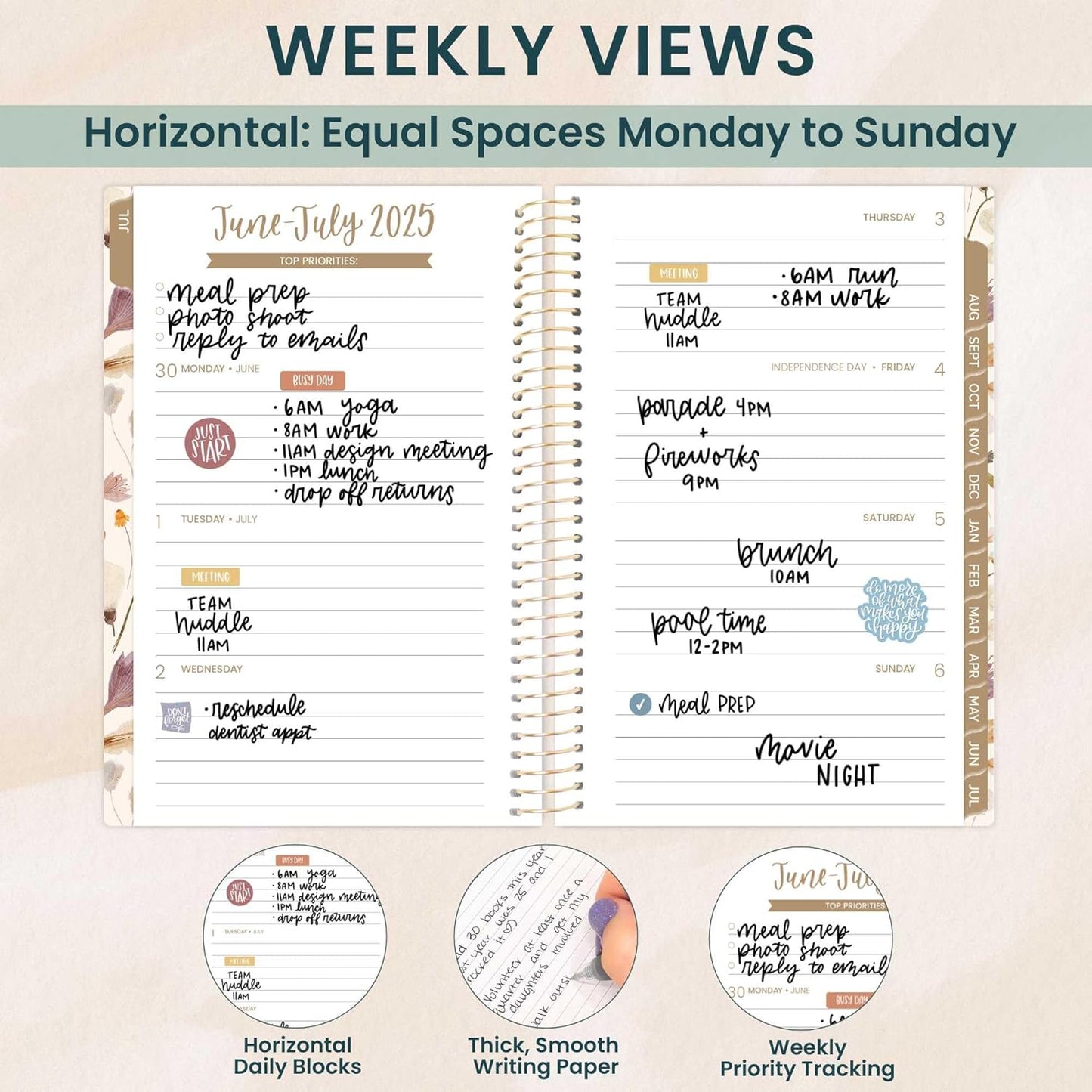 bloom daily planners 2025-2026 Academic Year Pocket Planner (July 2025 - July 2026) - 4” x 6” MINI Weekly Monthly Agenda Organizer & Calendar Book - Butterfly Garden