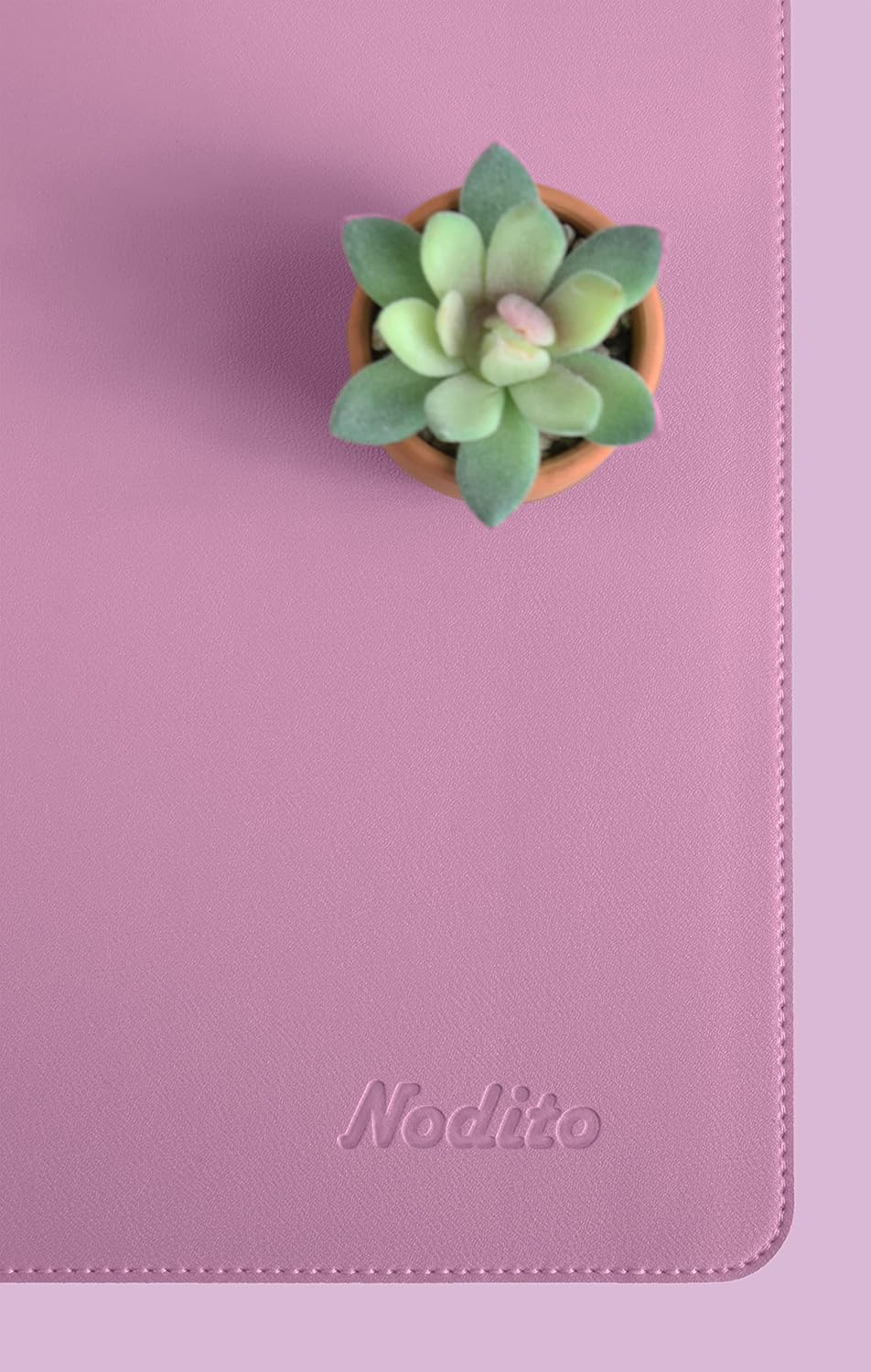 Dual-Sided Leather Desk Pad,Blotter for Laptop Computer,Mouse Pad,Writing,Drawing,Arts and Craft Mat (17"x35", Lilac)