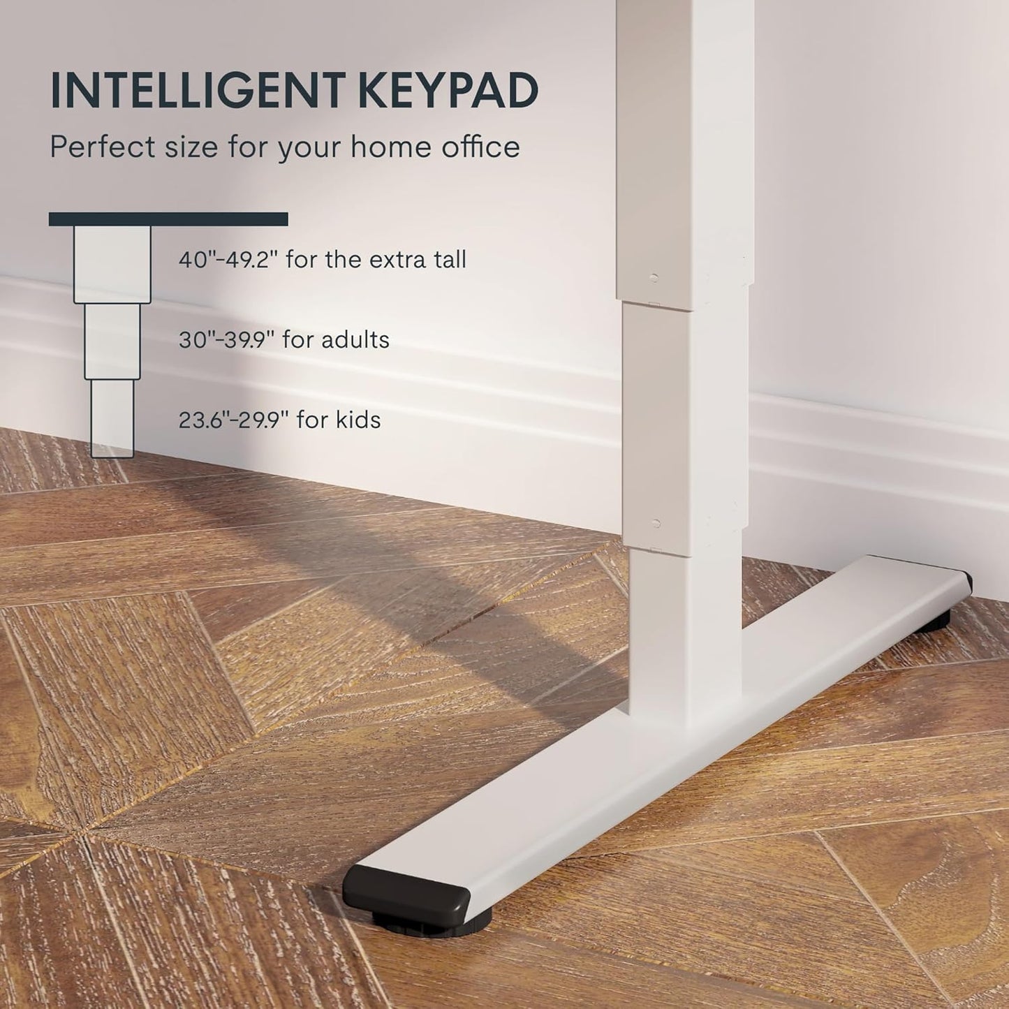 FLEXISPOT E6 Essential 3 Stages Dual Motor Electric Standing Desk 48x30 Inch Whole-Piece Board Height Adjustable Electric Sit Stand Desk(White Frame + Mahogany Desktop, 2 Packages)