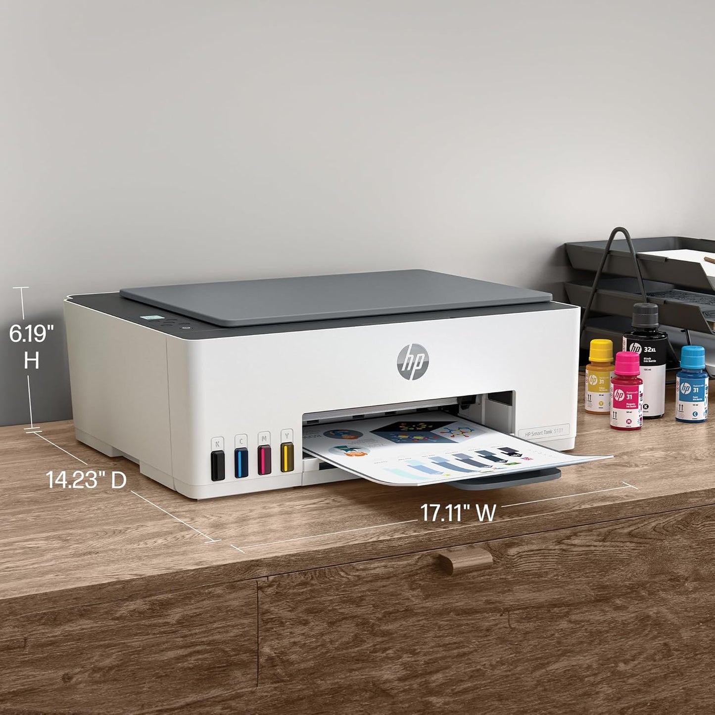 HP Smart Tank 5101 Wireless All-in-One Ink Tank Printer with up to 2 years of ink included (1F3Y0A)