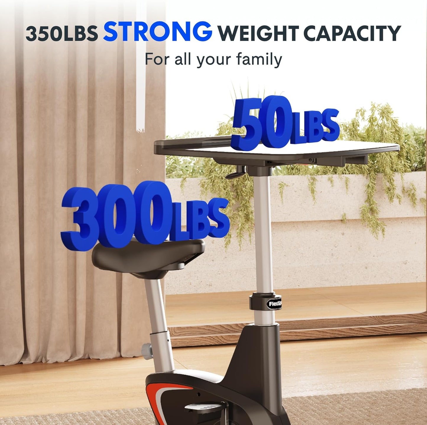 FLEXISPOT Small Standing Desk Adjustable Height Movable Rolling Desks for Teachers Laptop Desks Workstation with Integrated Pedal Exerciser Wide Seat, Desk for Home Office Corner Small Space, Black