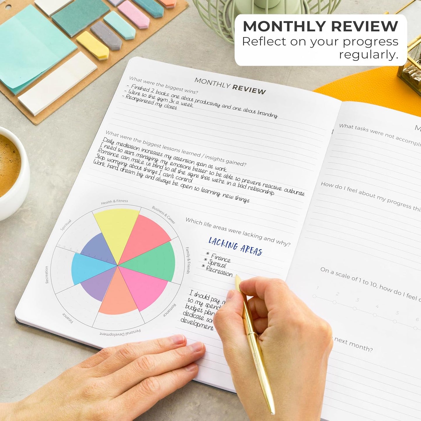 Clever Fox Planner PRO – Weekly & Monthly Life Planner to Increase Productivity, Time Management and Hit Your Goals, 8.5x11″ (Black)