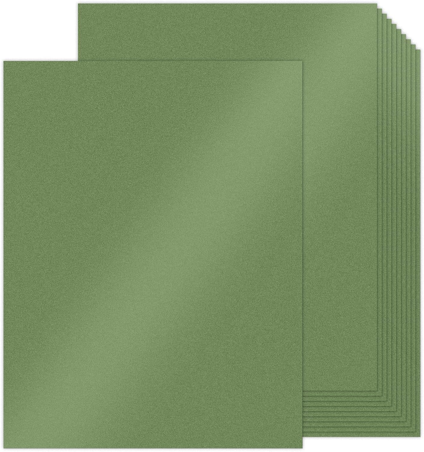 100 Sheets Christmas Green Shimmer Cardstock 8.5 x 11 Green Paper, Goefun 80lb Card Stock Printer Paper for Christmas, Invitations, Certificates, Crafts, Card Making