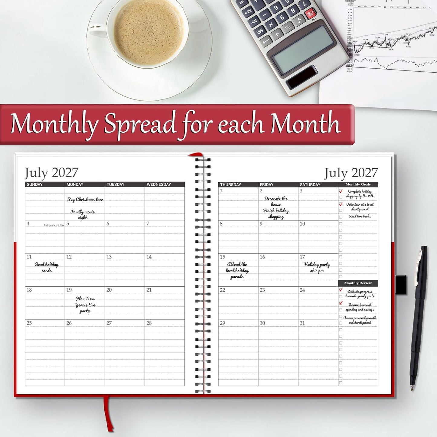 Appointment Book 2026 2027 Daily & Hourly 15 minutes, Schedule Planner Book by Strive Zen, HARDCOVER, Large, 8.5" x 11", Hourly, Weekly Planner, Monthly Planner, 18 Months, January 26 - July 27