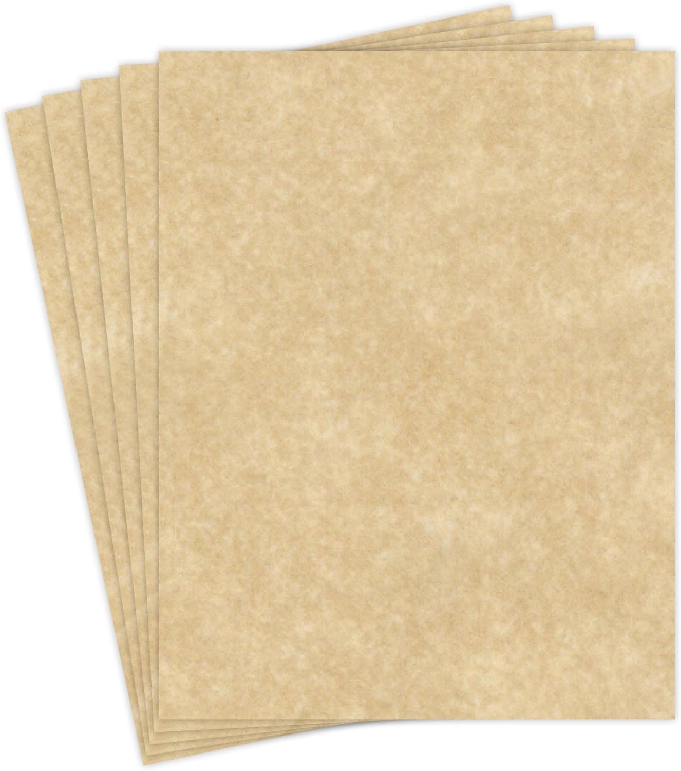Aged Stationery Parchment Recycled Paper | 65Lb Cover Cardstock | 8.5” x 11” Inches | 50 Sheets Per Pack