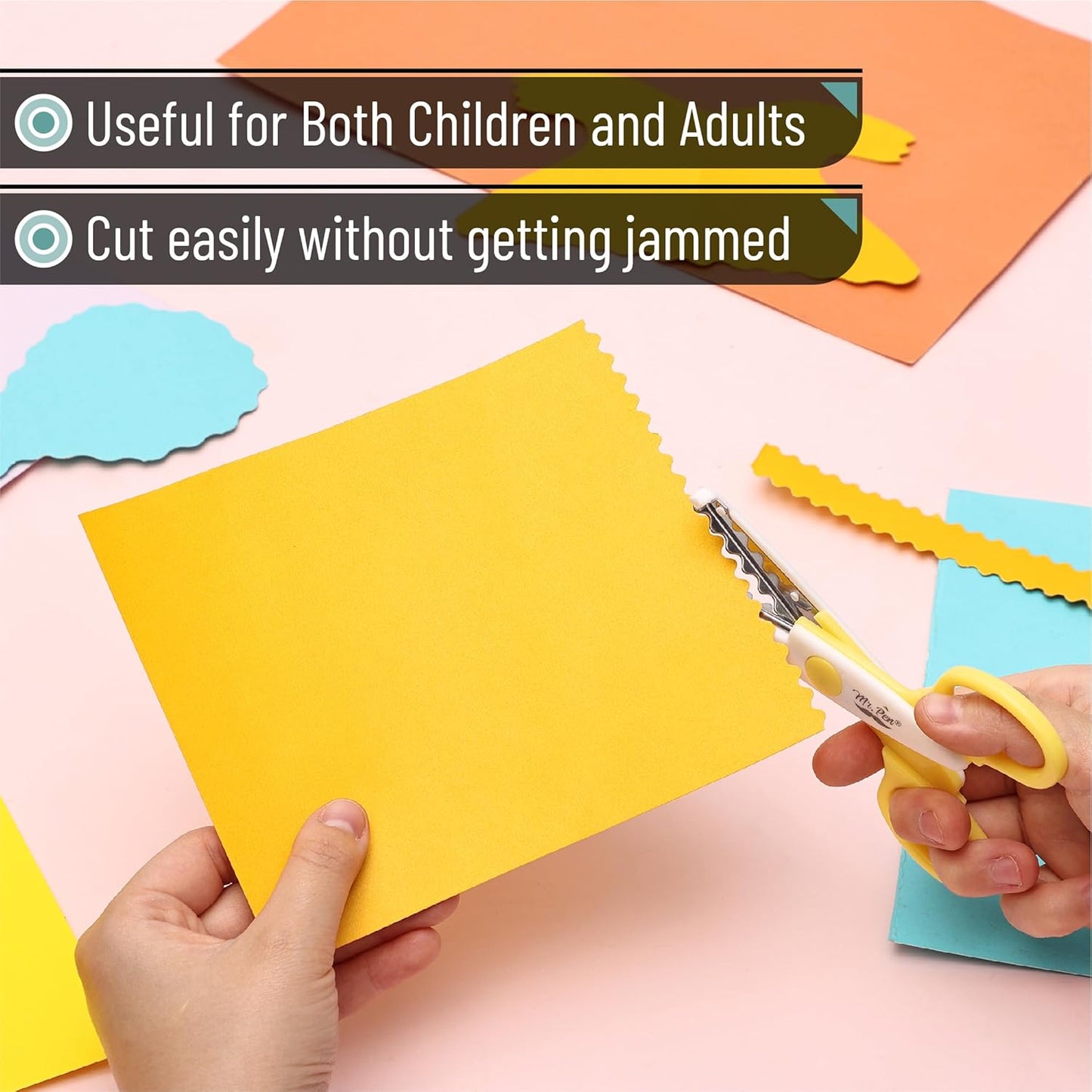 Mr. Pen Craft Scissors - Decorative Edge, 6 Pack, Zig Zag, Scrapbooking, Fancy, Pattern, Design