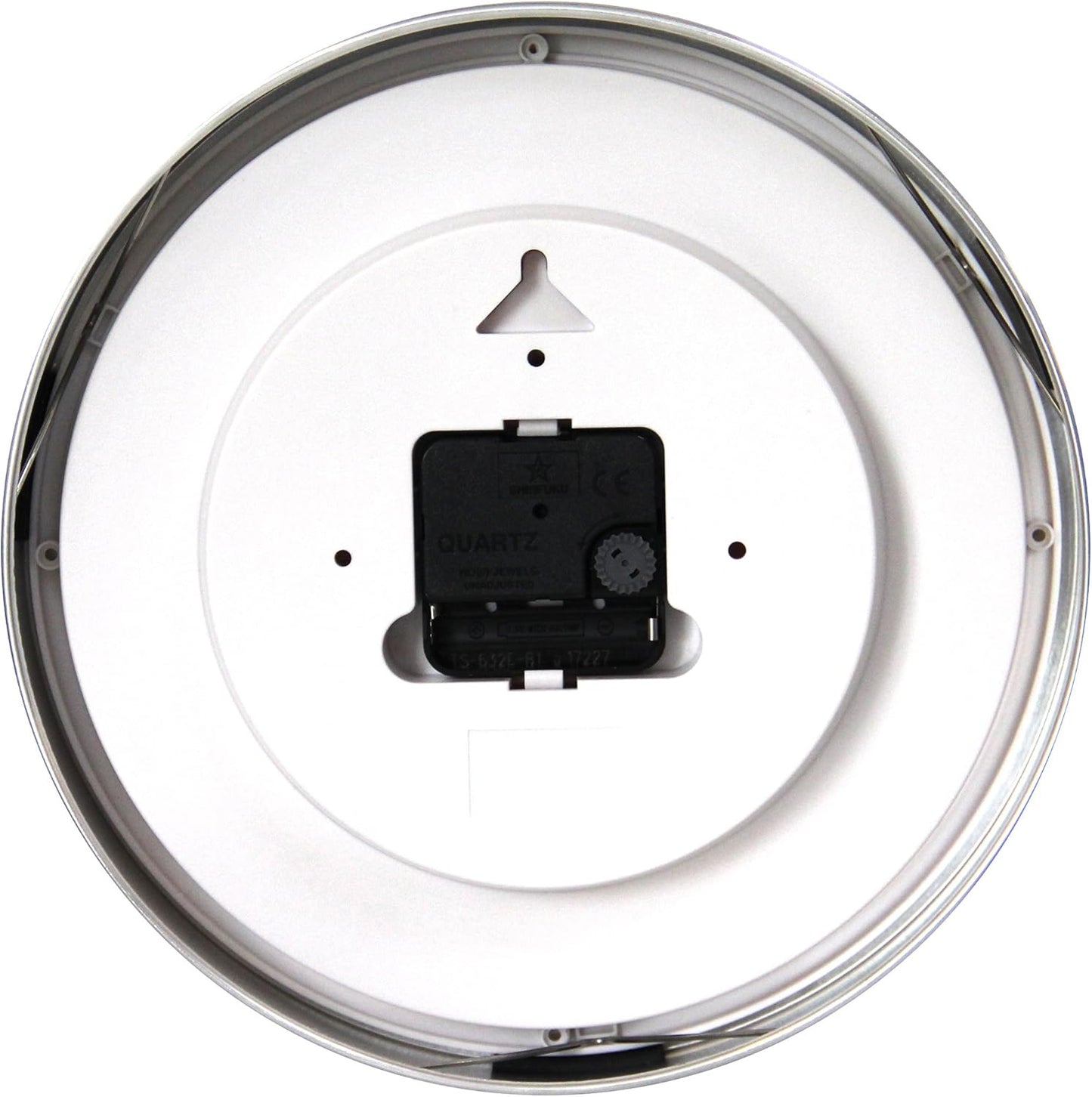 HITO 10” Silent Wall Clock Battery Operated Non Ticking Sweep Movement Glass Cover Silver Aluminum Frame, for Kitchen, Bedroom, Home Office, Living Room Decor (Blue)