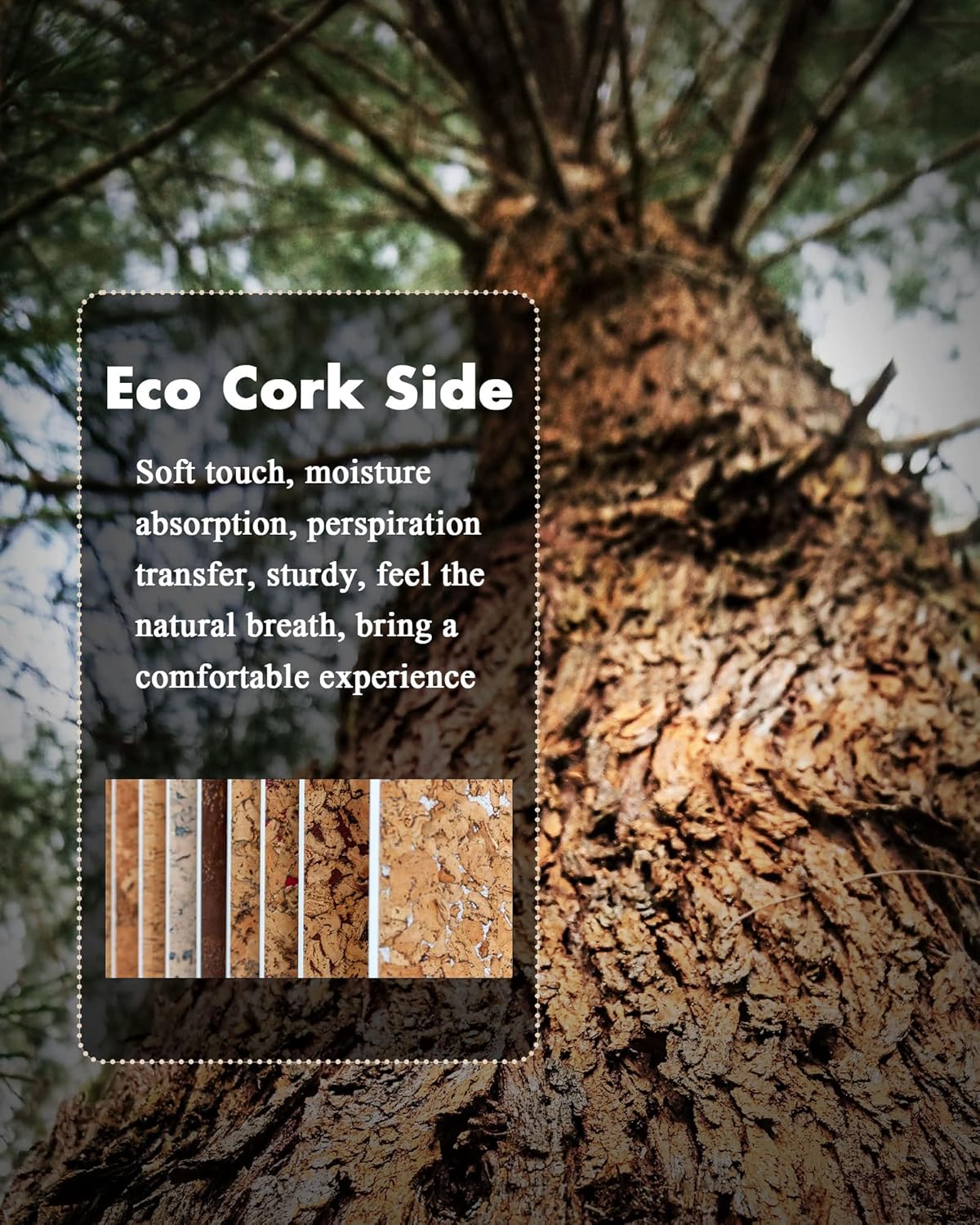 YSAGi Double-Sided Desk Pad, 23.6"x13.7" Leather Desk Mat, Eco Cork Desk Pad Protector, Large Mouse Pad for Desk, Waterproof Desk Blotter Pad, Desk Writing Pad for Office Work/Home(Dark Green/Cork)