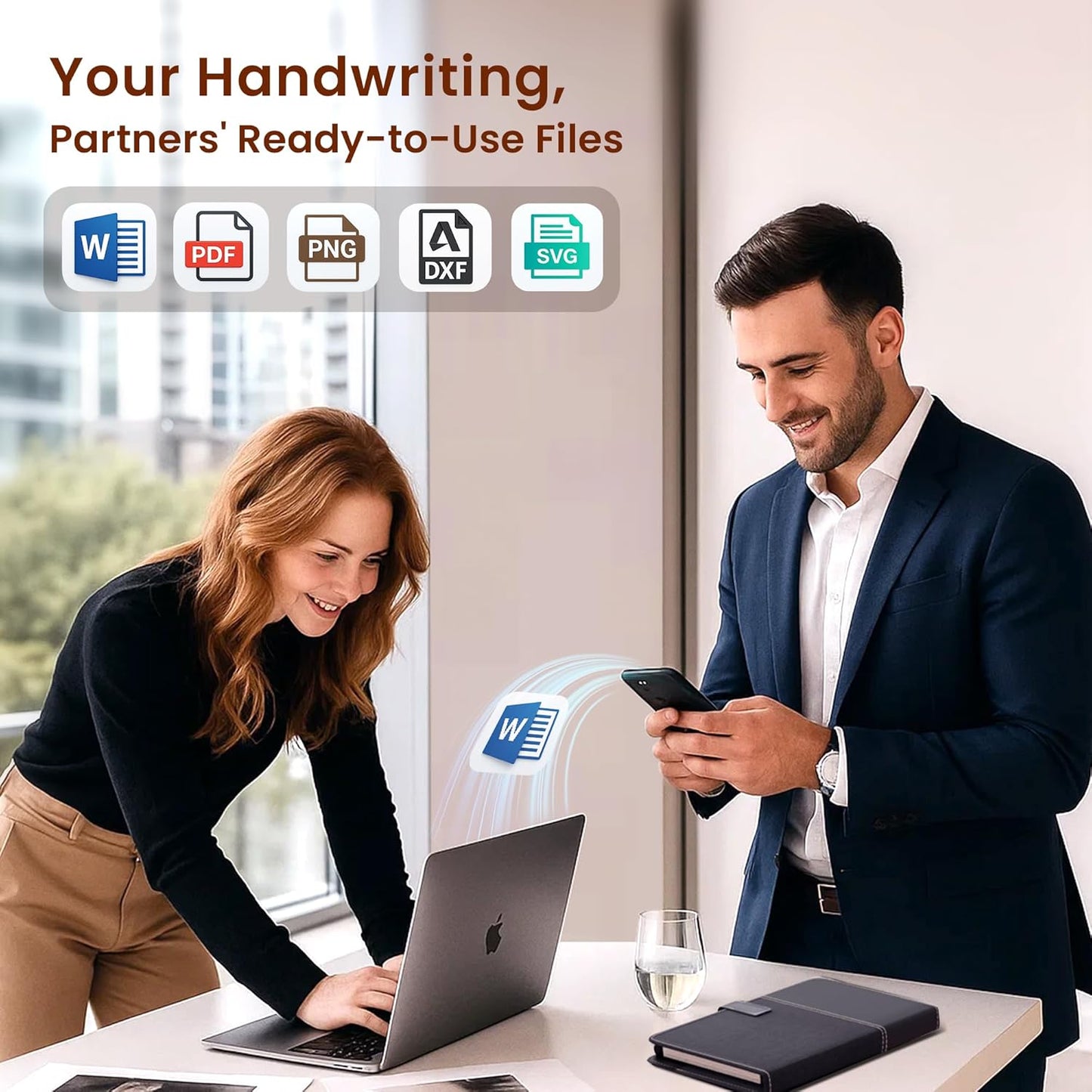 Smart Pen for Note Taking, Digital Notebook with Pen, Enables Synchronized Handwriting, OCR to Text, Offline Storage, Audio Recording and Note Sharing, Compatible with iOS and Android