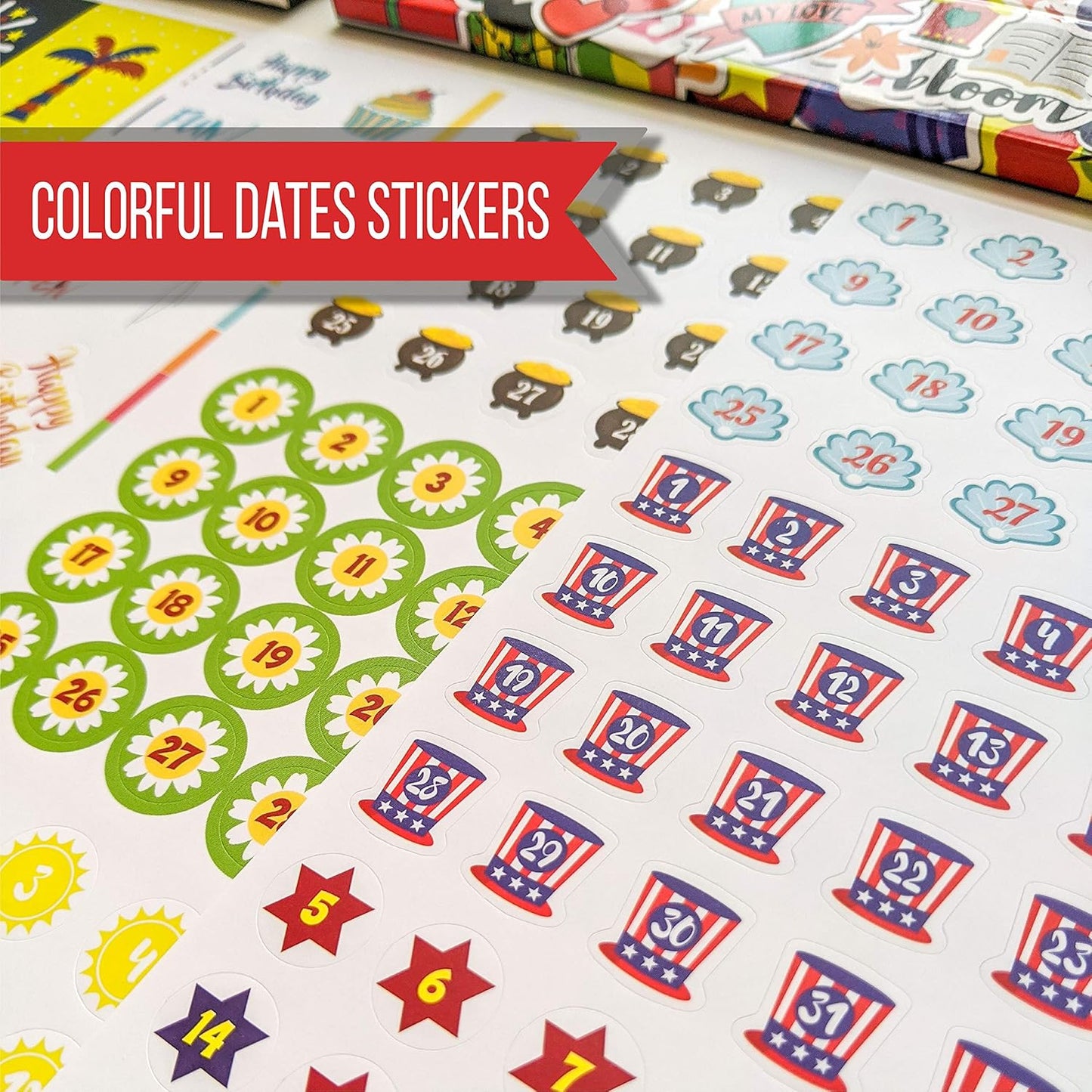 [Expanded] Vladi Creative Aesthetic Monthly Planner Stickers – 1397 pcs / 23 Sheets – Seasonal, Holiday, Productivity & Decorative Stickers for Women – Perfect for Calendars, Journals, & Scrapbooking