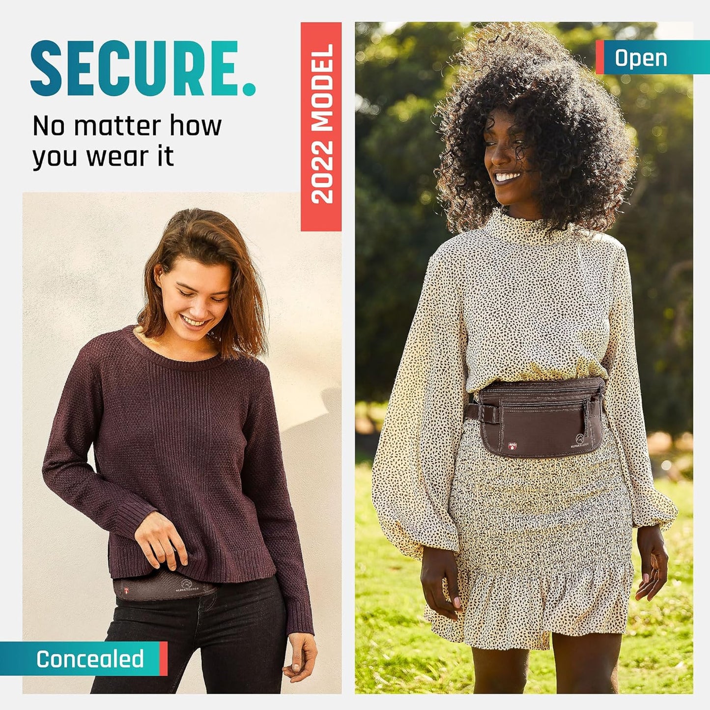 Hidden Money Belt for Travel for Men, Waist Wallet Anti Theft, RFID Passport Holder For Travel Men Or Women, Money Pouch, RFID Passport Holder