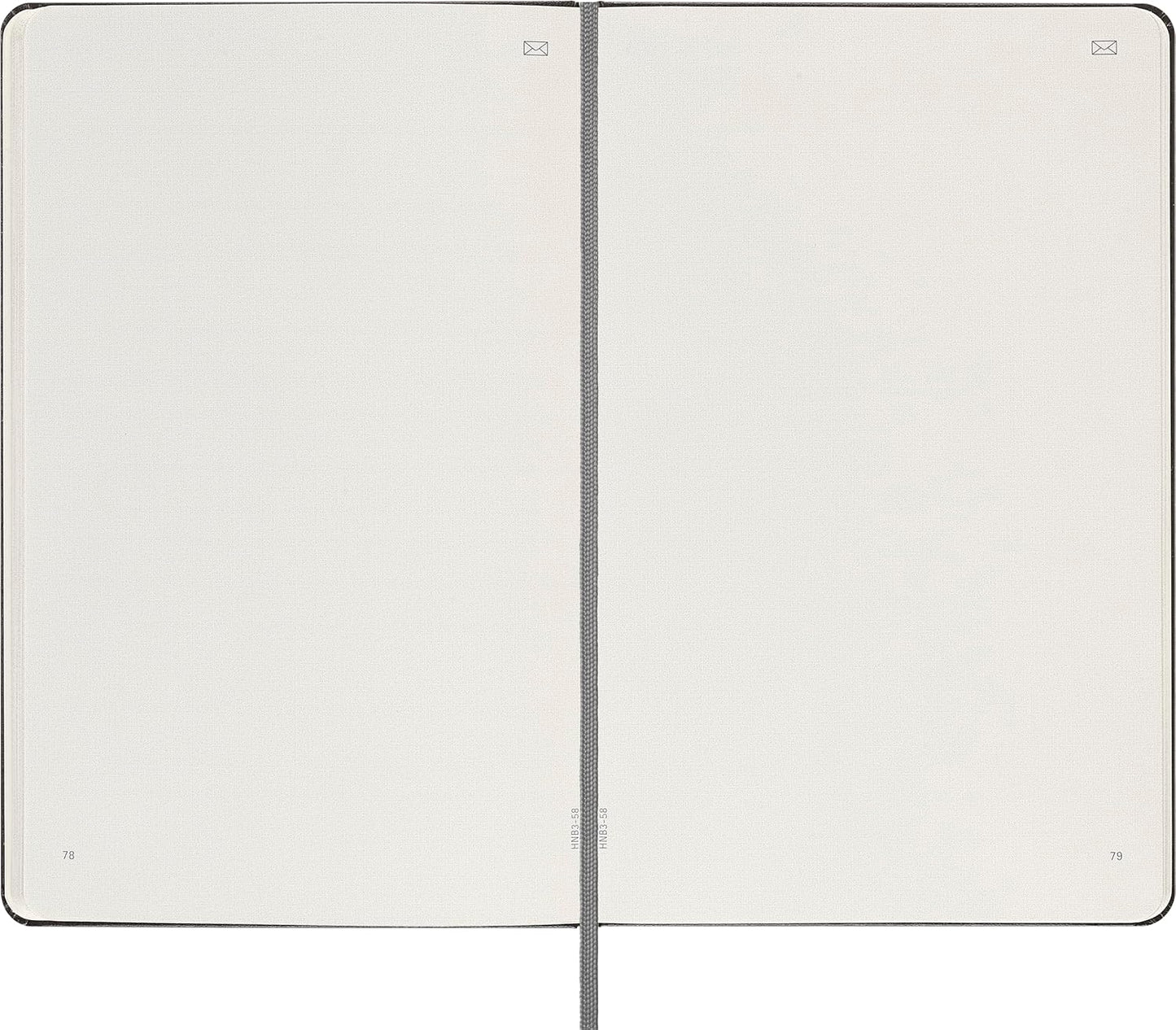 Moleskine Smart Notebook, Large, Plain, Black, Hard Cover (5 x 8.25)